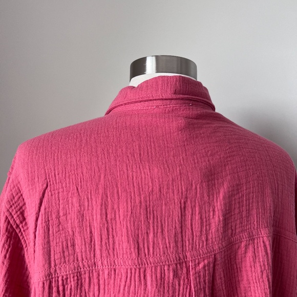 Jessica Simpson Gauzy Long Sleeve Button Down Shirt XXL - Picture 13 of 16